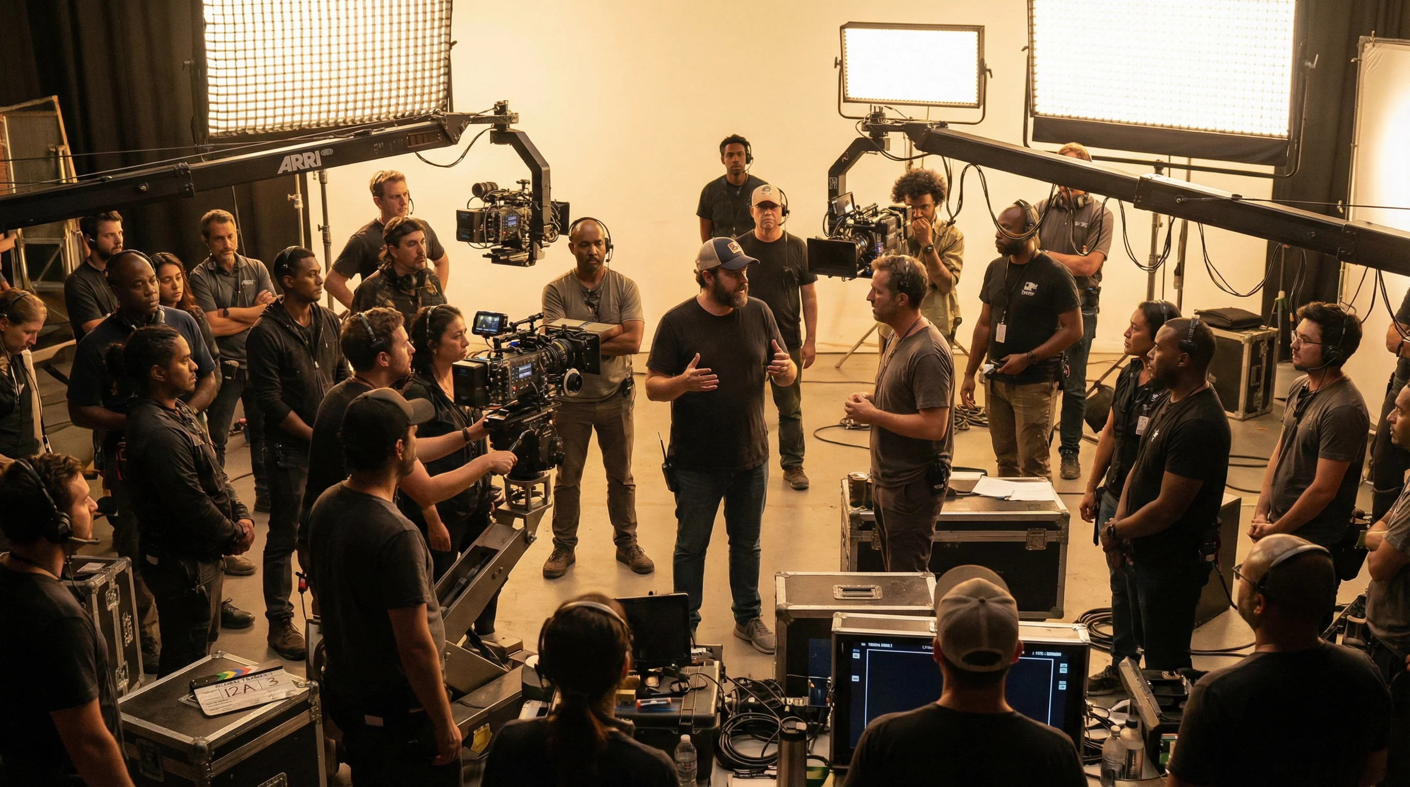 国产传媒国际合作拍摄现场